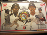 Detroit Tigers 1984 Big Boy Placemat Chet Lemon Willie Hernandez