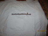 I Love Ballpark Food.Com Vote Pretzel White T Shirt Large