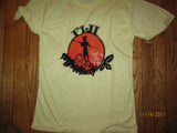 FIJI Pearl Of The Pacific Vintage Yellow T Shirt Large