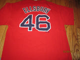 Boston Red Sox #46 Jacoby Ellsbury Red T Shirt XL