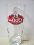 Warka Polish Beer Logo 0.3ltr Glass Poland