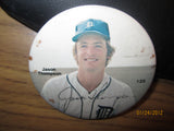 Detroit Red Wings Jason Thompson 1970's 3" Round Photo Pin
