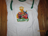 Seasme Street Cast Vintage Style Iron Ringer T Shirt Medium 2002
