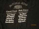 Rome Pub Crawl 2001 T Shirt XL Beer Italy
