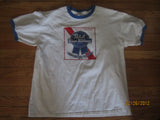 Pabst Blue Ribbon Logo Ringer T Shirt XL PBR