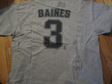 Chicago White Sox #3 Harold Baines Throwback T Shirt XXL