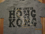 Hong Kong Subway Map Grey T Shirt Medium