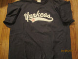New York Yankees Script Logo Ringer T Shirt XXL
