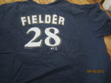 Milwaukee Brewers #28 Prince Fielder T Shirt XXXL Detroit Tigers