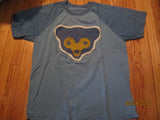Chicago Cubs Cubbie Bear Logo Raglan T Shirt Large