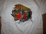 San Francisco Cable Car W/Cats T Shirt Large