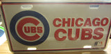 Chicago Cubs Classic Logo Metal License Plate Sealed