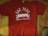 Oak Park Michigan Phys Ed Red T Shirt Large Michigan Detroit Area