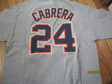 Detroit Tigers #24 Miguel Cabrera T Shirt XL