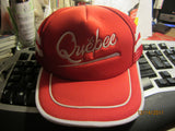 Quebec Canada Red Mesh Trucker Snapback Hat