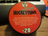 Detroit Red Wings #20 Mickey Redmond Heroes Hockeytown Puck NIP