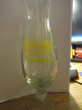 Harpo's Detroit Rock Club Tall Headbanger Souvenir Glass Yellow Logo
