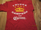 Toluca 1998 Campeones T Shirt Large Mexico Soccer NWOT