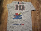 World Cup 1998 France mascot Logo T Shirt Medium