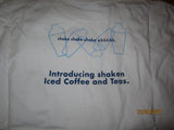 Starbucks & Tazo Shaken Coffees & Teas T shirt Large