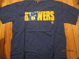 Milwaukee Brewers Logo Blue T Shirt Medium