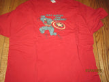 Captain America Logo Red T Shirt XL