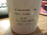 Queen Elizabeh Silver Jubilee Commemorative Coffee Mug Tea 1952-1977