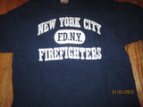 New York City Firefighters Navy T Shirt Large FDNY