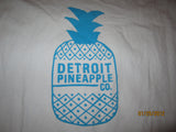 Detroit Pineapple Logo Grey T Shirt XXL Vintage Fit Moosejaw
