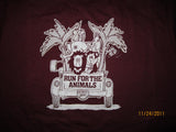 Detroit Zoo Run For The Animals Vinatge T Shirt Large