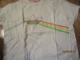 Adidas Multi Color Logo White Shirt XXL