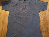 Chicago Cubs Blue Distressed Logo T Shirt Large