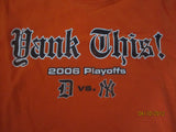 Detroit Tigers 2006 Playoffs "Yank This" T Shirt Large