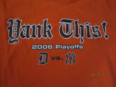 Detroit Tigers 2006 Playoffs "Yank This" T Shirt Large