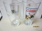 Guinness Vintage Ad Poster "Bear Chasing Man" Pint Glass