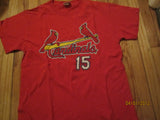 St Louis Cardinals #15 Jim Edmonds T Shirt Medium