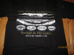 Detroit Tigers Original 1999 Tiger Stadium Farewell Black Short Sleeve Shirt Medium New