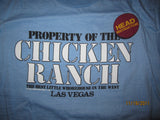 Property Of Chicken Ranch Las Vegas 80's Vintage T shirt Large