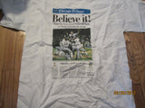 Chicago White Sox 2005 World Series Champs Tribune Headline T Shirt Large