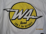 WWWW 106.7 FM W4 Detroit Rock Radio Logo T Shirt Small