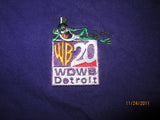 WB TV20 Detroit Embroidered Logo Purple T Shirt XL
