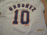 New York Mets #10 Rey Ordonez Grey T Shirt Large