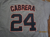 Detroit Tigers #24 Miguel Cabrera T Shirt Large