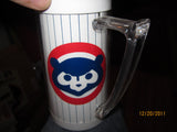 Chicago Cubs Logo 6 1/2 Inch Tall Plastic Thermos Mug