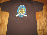 Bell's Oberon Logo Brown T Shirt Ladies Medium Brewery Michigan Beer
