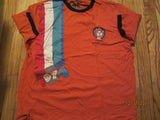 Holland 1974 World Cup Team Logo Ringer T Shirt XL