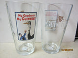 Guinness Vintage Poster "Ostrich" Pint Glass