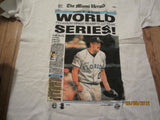 Florida Marlins 1997 World Series Miami Herald Headline T Shirt XL