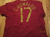 Portugal #17 Cristiano Ronaldo T Shirt XL World Cup Team Nike