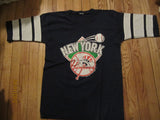 New York Yankees Vintage 1988 Jersey Style T Shirt Medium Trench